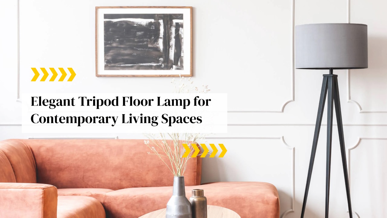 Elegant Tripod Floor Lamp for Contemporary Living Spaces